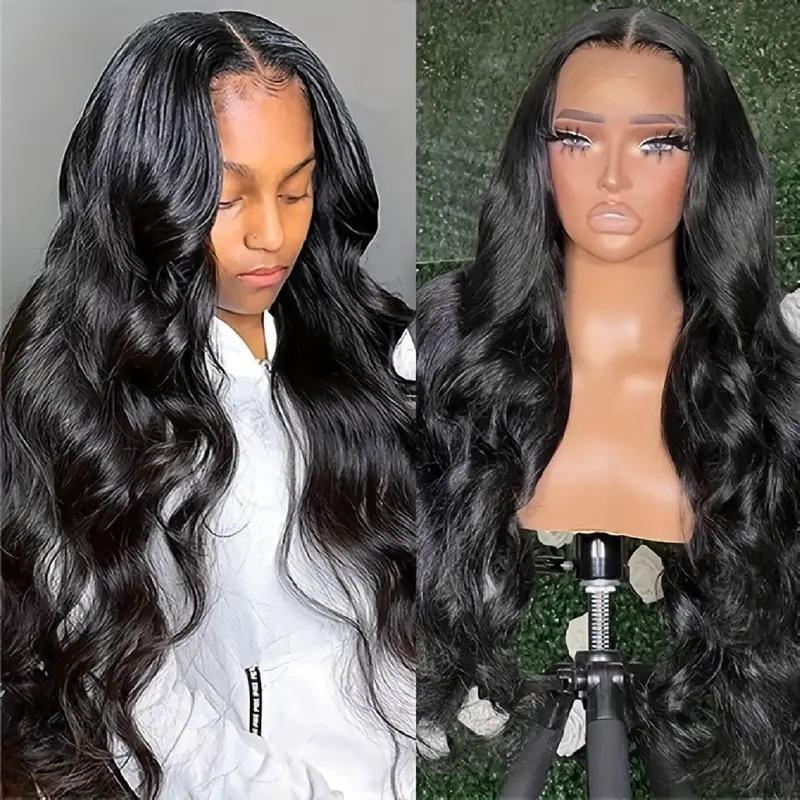 African Ladies Hot Selling Front Lace 13*4 Large Wave Wig Full Head Wig