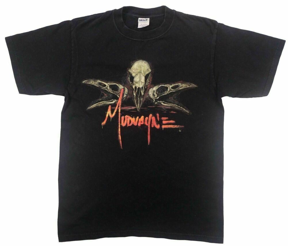 

Винтажная футболка унисекс Mudvayne Heavy Metal Skull Anvil Tour Slipknot Slayer
