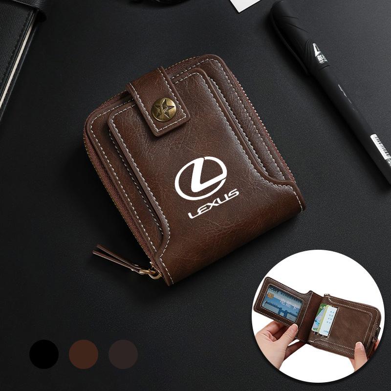 Vintage Exquisite Leather Wallet Car Driver License Case Card Holder for Lexus ES300 RX330 RX300 GS300 IS250 IS200 NX RX LX GX VH6