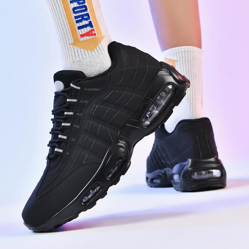 Zapatillas deportivas de amortiguación con cojín de aire, transpirables para primavera y verano, zapatillas de running finas, zapatillas casuales de malla, zapatillas de papá