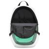 Nike Polyester With Nylon Backpack Unisex Light Silver & Vintage Green & Summit White Casual