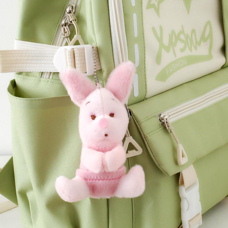 

School bag is fresh, sweet and cute, girls backpack four-piece set, primary school school bag versatile canvas large-capacity backpack