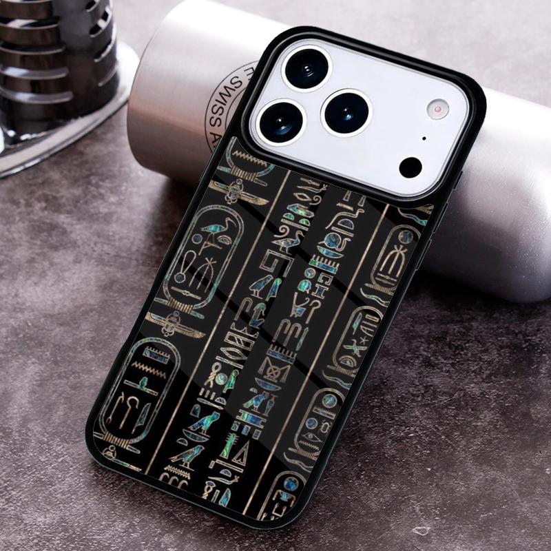 Egypt Mural Pattern Phone Case For iPhone 17 16 15 14 13 12 11 Pro Max Plus 17Air Soft Silicone Cover