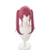 cosplay with twin tails and Perfect for parties and Includes 3 bonus a dedicated and a memo Heat-resistant wig, "Second Castle," red, buns. disguises.