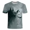 2025 Wolf T Shirt For Mens Animal Print Short Sleeve Top 3D Casual Street Man's T-shirt Oversized Tee Shirt Men Vintage Clothing