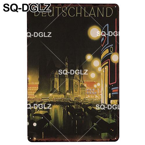 [SQ-DGLZ] KOLUMBIEN Metallschild Vintage Blechschild Retro Wanddeko für Zuhause Plakette Metallposter Kneipe Bar Deko Kunst Gemälde