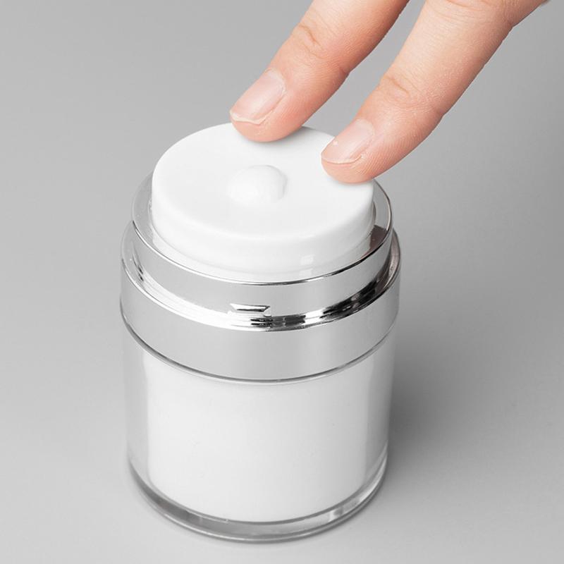 Airless Empty Pump Jar Refillable Creams Gels Lotions Dispenser Travel Leak Proof Cosmetic Container Moisturizer Vacuum Bottle