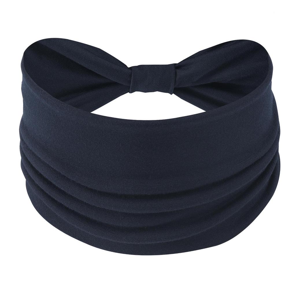 Cross-Border Women's Cotton Yoga Headband - Elastic, Sweat-Absorbing, Fashionable