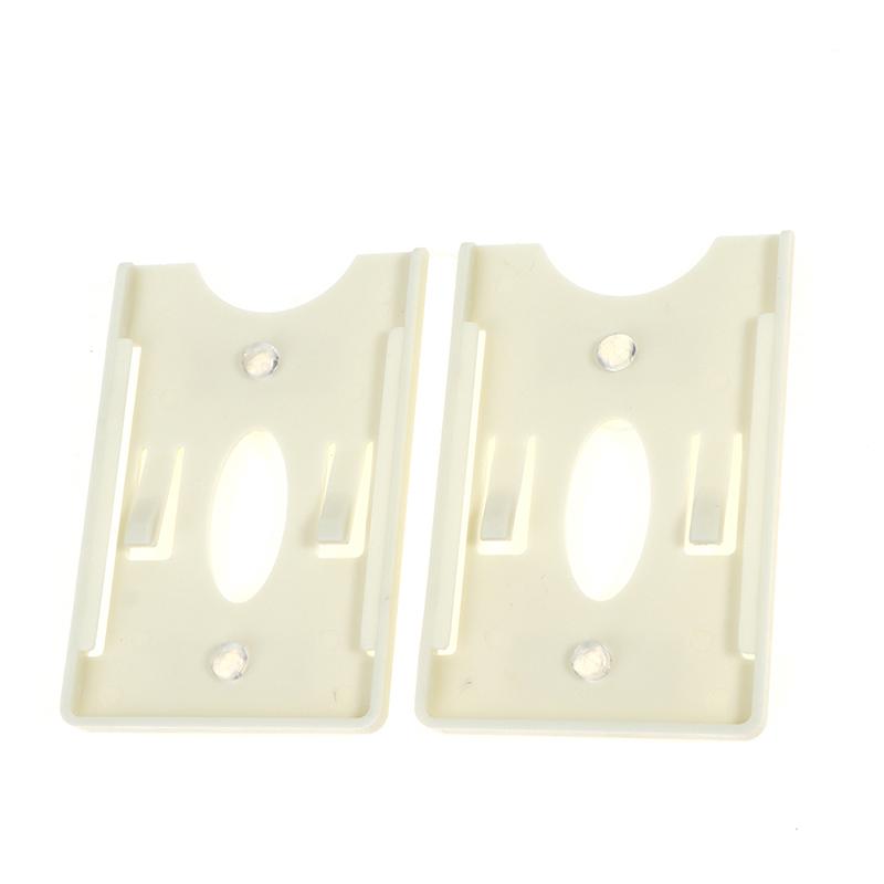 2 Pezzi Nuovo Porta Tessere Per Vetro Parabrezza Etichetta Durevole Custodia per Tessere Id Ic