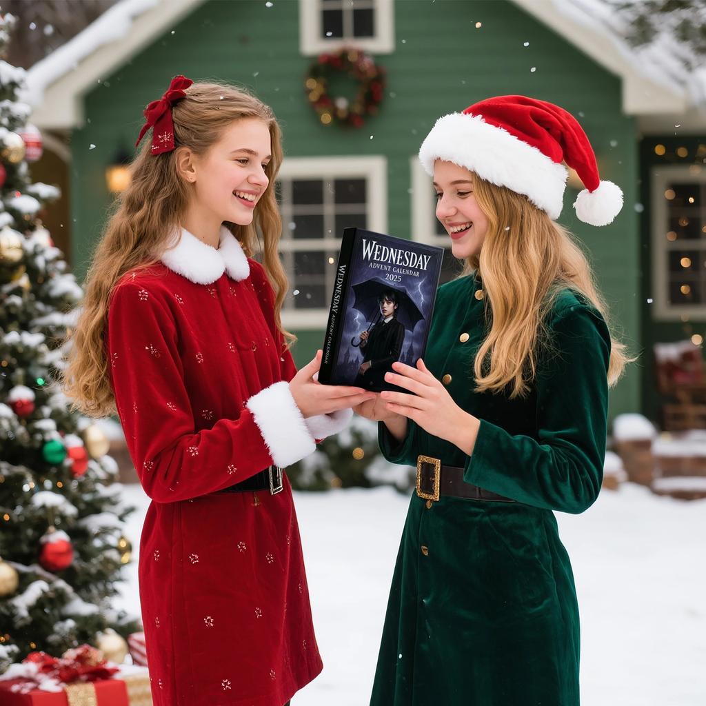 Acrylic 24-Day Christmas Countdown Calendar Mystery Box – Featuring Delightful Surprises, This Calendar Will Make Your Countdown
