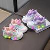 Girls' Cartoon Kuromi Light-Up Sneakers with Soft Sole (2024 Autumn)