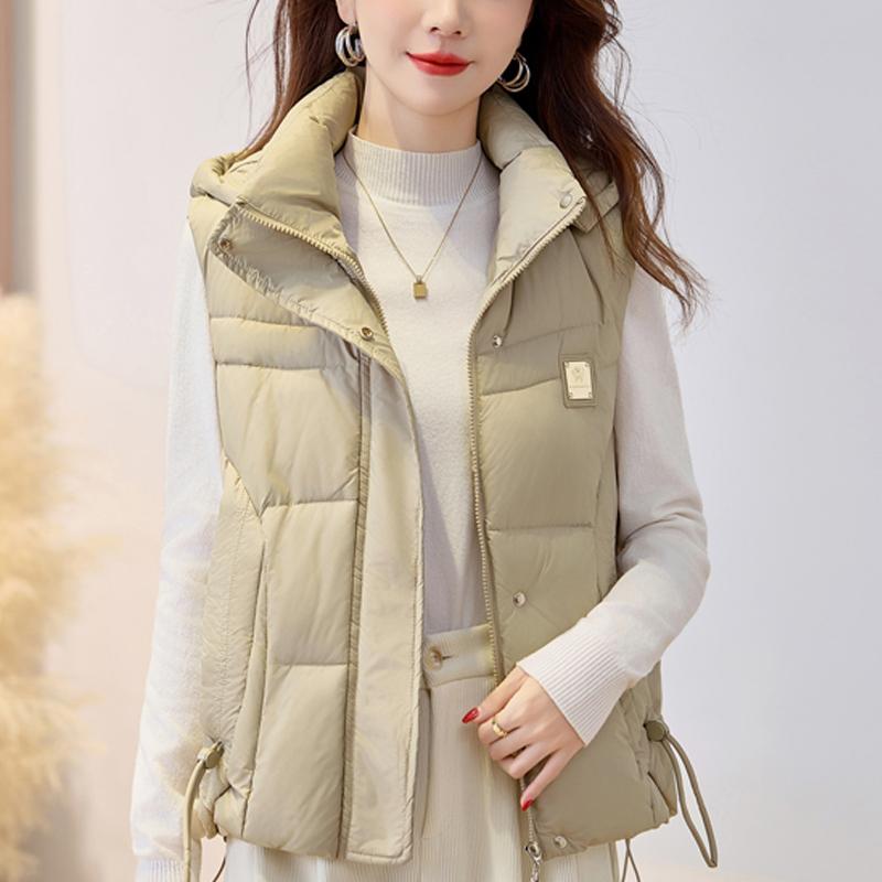 Fashion Winter Women's Vest Hooded Thick Warm Casual Sleeveless Jackets Woman Short Coat