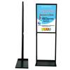 Floor Standing Double-Pole Poster Display Stand