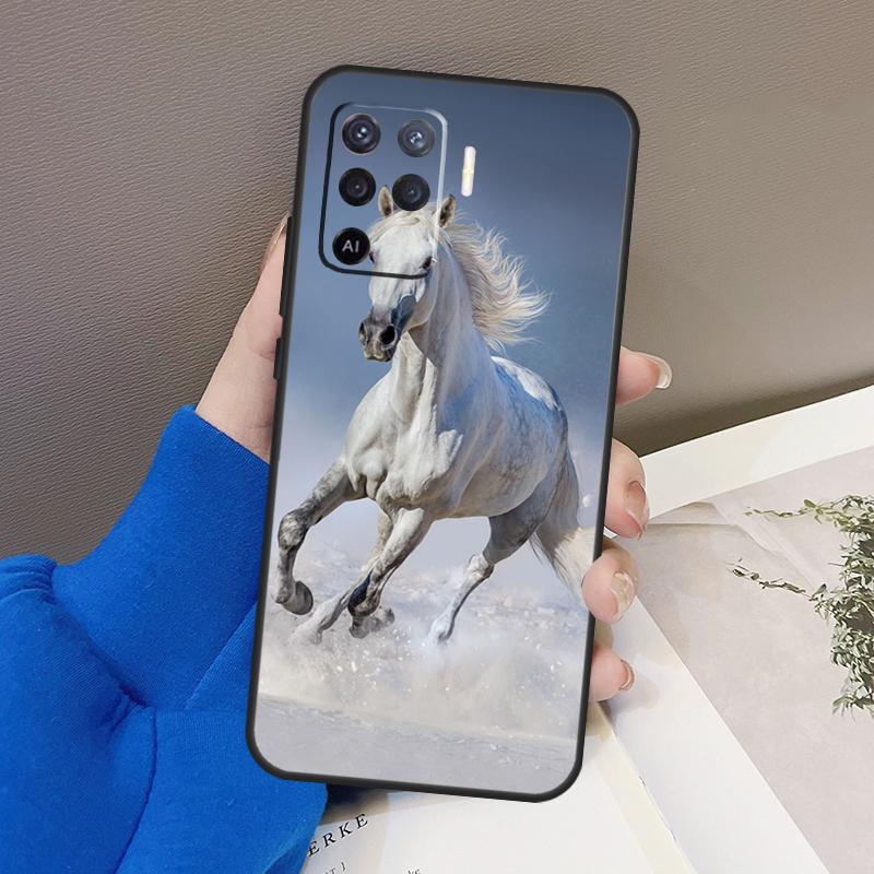 Horses Running Case For Oppo A78 A38 A18 A98 A58 A60 A80 A40 A96 A76 A16 A94 A74 A54 A15 A17 A57 A77 A5 Pro