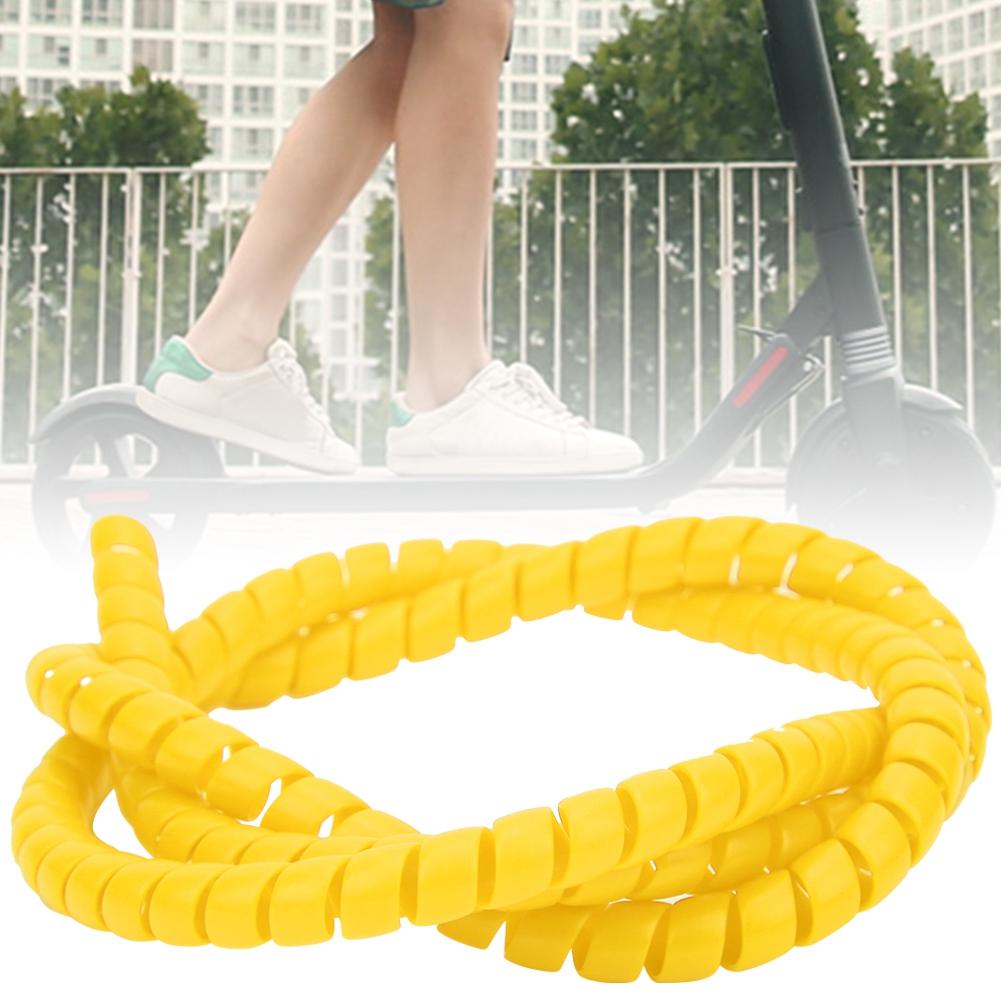 Brake Line Spiral Tube Cable Housing Protector Cover for Xiaomi M365 Electric Scooteryellow