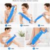 Long Strip Silicone Body Scrubber Double-Sided Exfoliating Bath Towel  Body Cleaning Tools