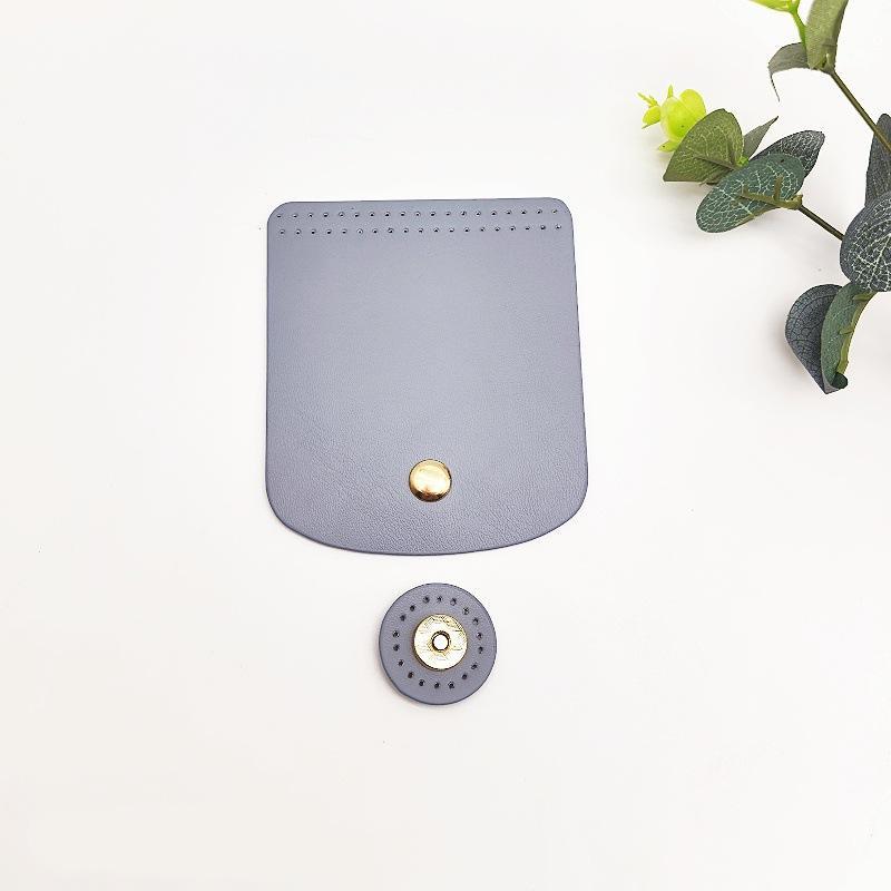 Bag Flap Cover Easy To Install PU Leather DIY Crochet Bag Accessories for Women Handmade Bag Replacement Parts