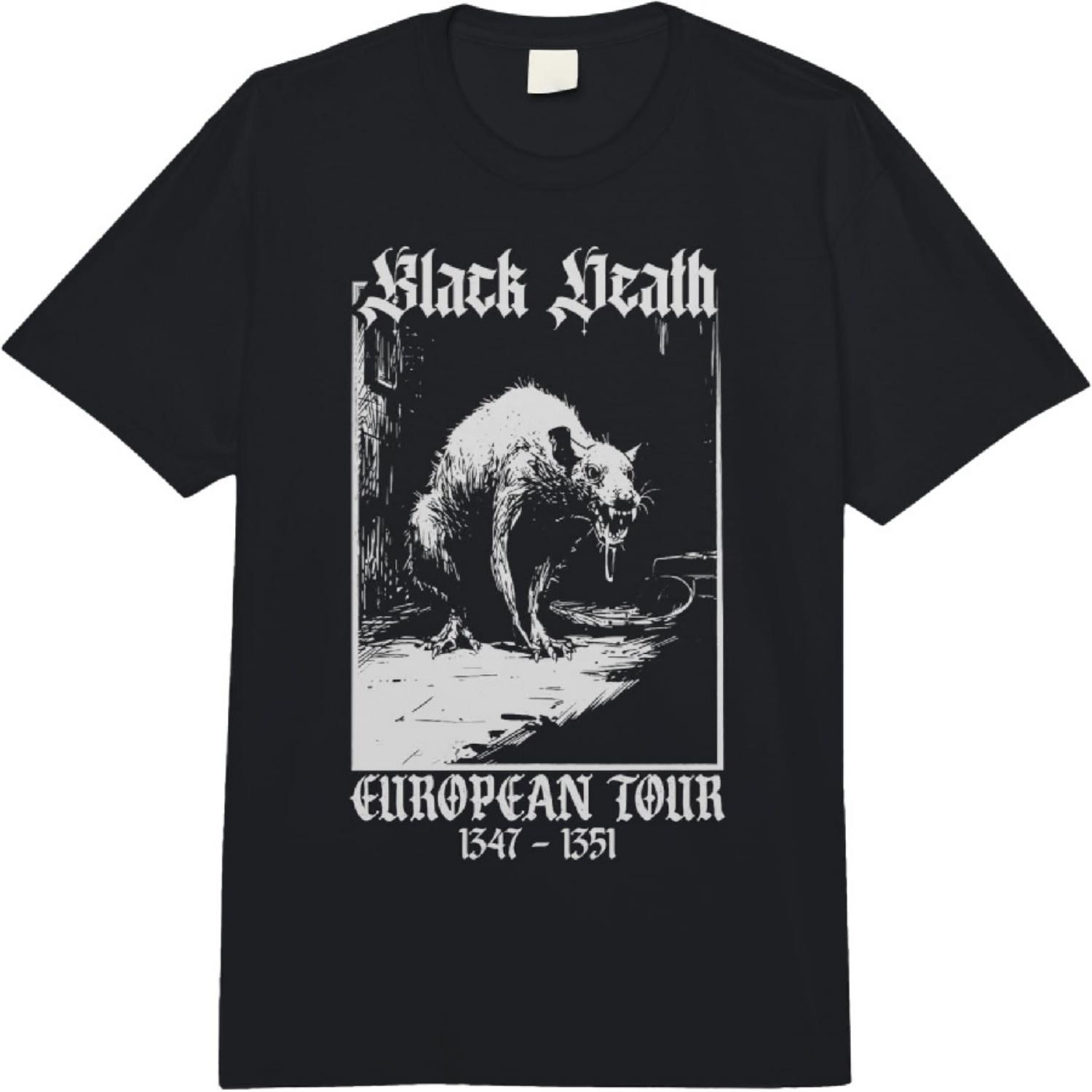 

Plague Rat Medieval History Goth Comfort Colors Adult Heavyweight T-shirt XXXXXL чорний