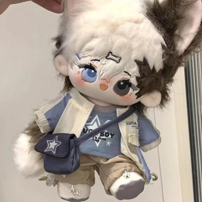 Vêtements de poupée de mode pour poupée de 20 cm Poupée en coton Bao-ao Uniforme de moto cool Cadeau Cos Poupée Poupée BJD faite à la main Accessoires