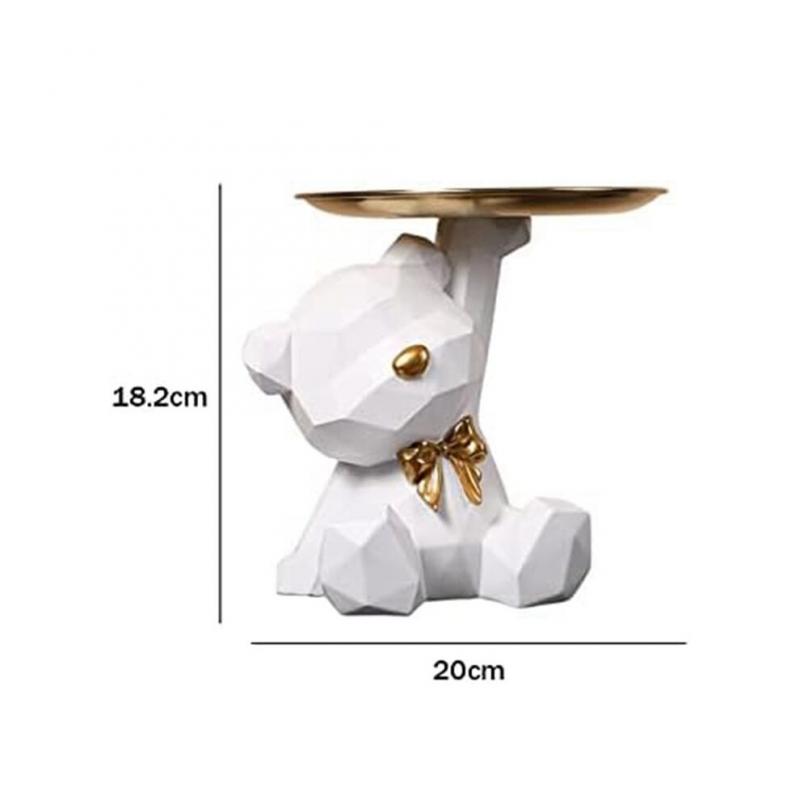 Storage Tray, Storage for Figures, Bear Figure with Storage Tray
