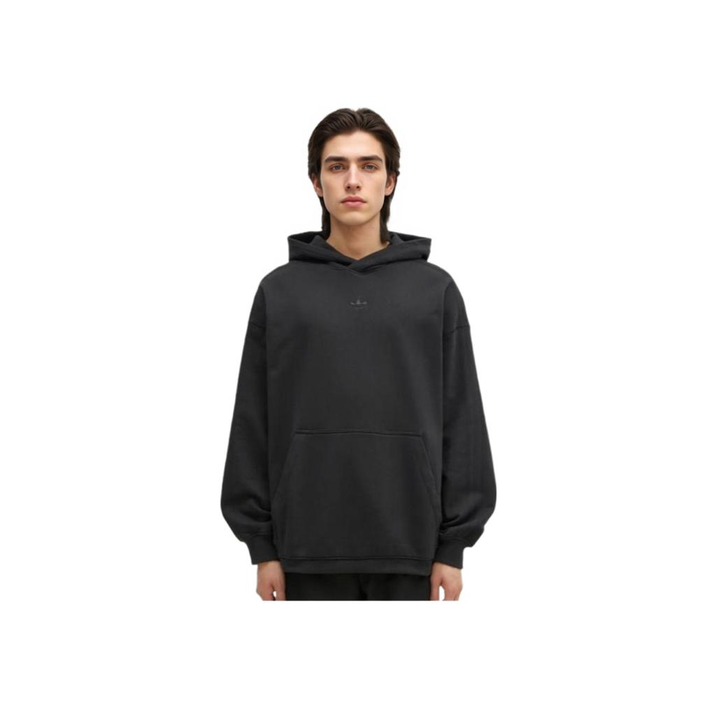 adidas Essentials Hooded Loose Casual Comfortable Sweatshirt Men Sweatshirt Black JC9572