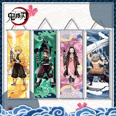 Demon Slayer Nástěnná tabulka Anime Kamado Tanjiro Nezuko Plakát na plátně Moderní bytové dekorace Přívěsek do obývacího pokoje Dárek