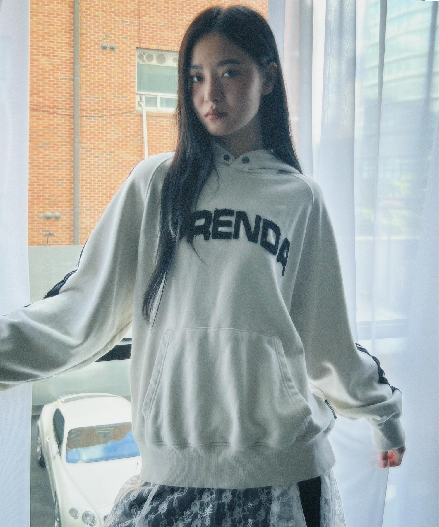 Prenda Twill Cut-Off Raglan Hoodie Oatmeal Reference/Small