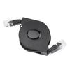 1pc New 1m 2m Adjustable Retractable CAT6 RJ45 Lan Network Cable Cord Black