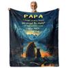 Papa Birthday Gift Throw Blanket 60x50 Inch From Grandkids Fathers Day Present
