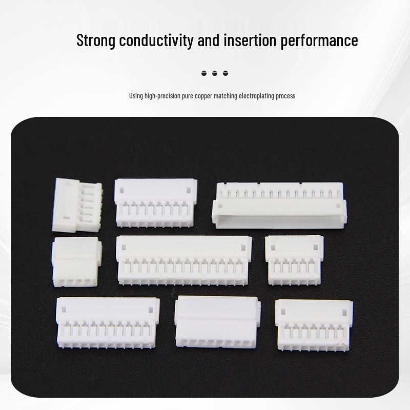 ZH1.5 1.5mm Pitch Plastic Housing Connector with Latch, Surface Mount, Wire-to-Wire Terminal, 2-12 Pins.