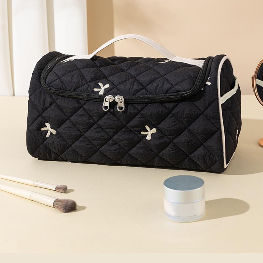 Travel Makeup Case Large Capacity Hair Dryer Storage Bag Toiletry Organizer Bag for Women Girls Daily Use