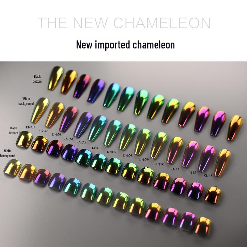 

High-End Deep Pink Iridescent Chameleon Nail Glitter - KN Series