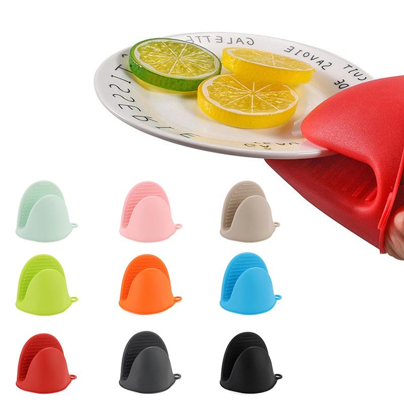 2 Pcs Oven Mitts Silicone Heat Resistant Pinch Mitts Anti Scalding Non Slip Gloves Clips Pot Holder Cooking Baking Oven Mitts