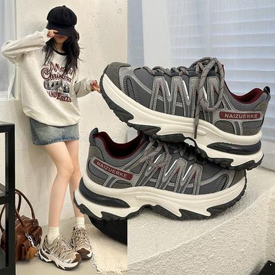 Shoes Women's New Autumn Platform Muffin Casual Sports Shoes Lightweight Non-slip Outdoor Hiking Hiking Shoes