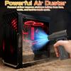 130000RPM Violent Turbo Fan, Intelligent Display Screen with 4-speed Adjustable, Includes 5 Nozzles, High-capacity Battery