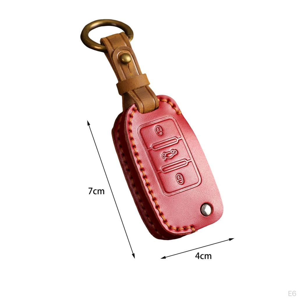 Key Fob with Keyring Full Protection Holder Modern for VW