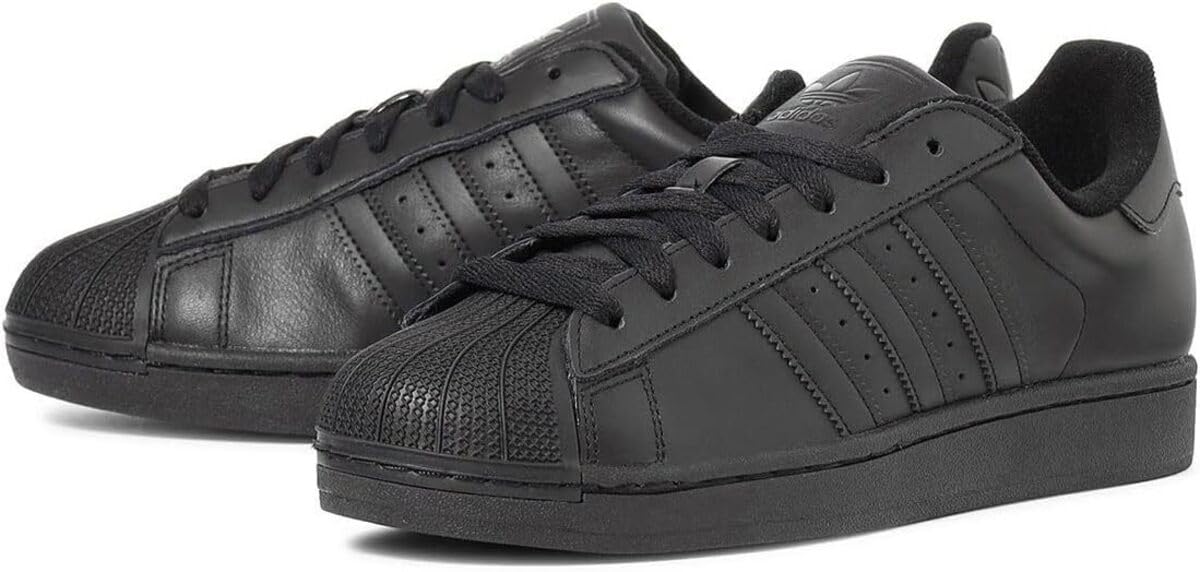 Adidas Superstar Core Size II, Black/Core Black/Core Black, JI0081, 23.0cm