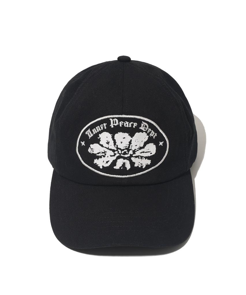 PHYSICAL DEPARTMENT Flower Applique Ball Cap_Black