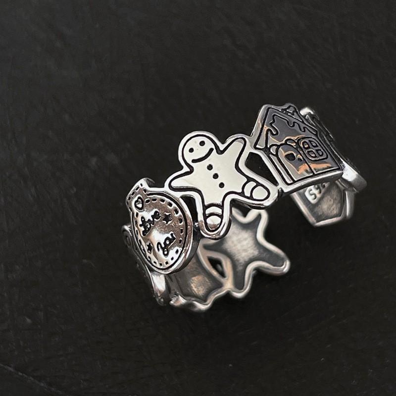 Elegant S925 Silver Dragon Ring For Women With Adjustable Open Design And Chic Style