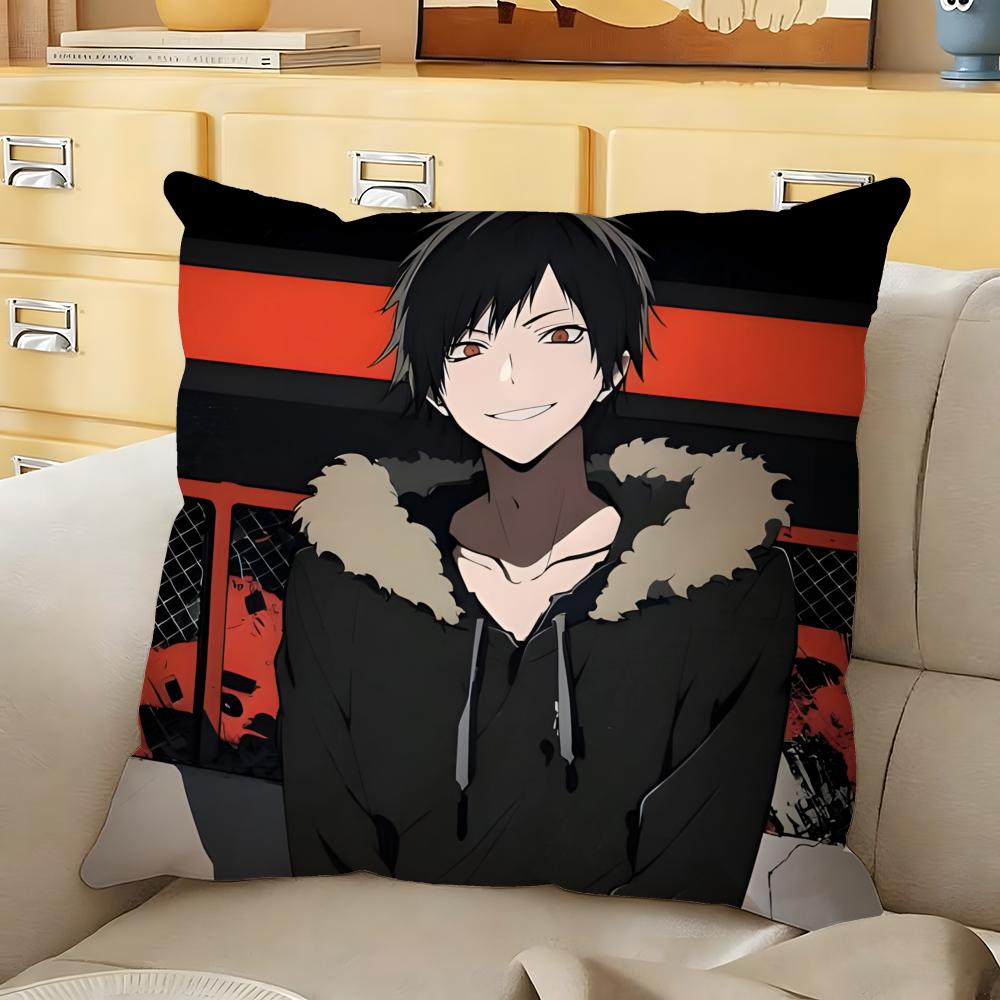 

DDurarara Anime Cushion Cover Soft Durable Reversible Pillow Cover Home Car MultiScene Daily Comfort Pillowcase 30X30cm