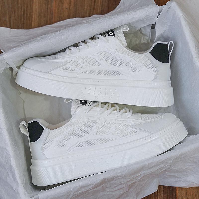 

Fashion Lightweight White Men Casual Sneakers Comfortable Men Sports Shoes Breathable Running Shoes Soft Anti-slip Walking Shoes 39 білий