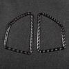 2pcs Left Drive Carbon Fiber Dashboard Air Vent Panel Cover Trim Decoration Fit for X5 X6 E70 E71 2008 2013