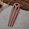 Handmade Carved Retro Hair Sticks Wooden Hair Pins Fashion French Hair Chopsticks  Women