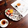BROval Stainless Steel Cake Tray Afternoon Tea Dessert Plate Silver Jewelry Mirror Surface Storage Tray Trays Decorative OrganizerEY