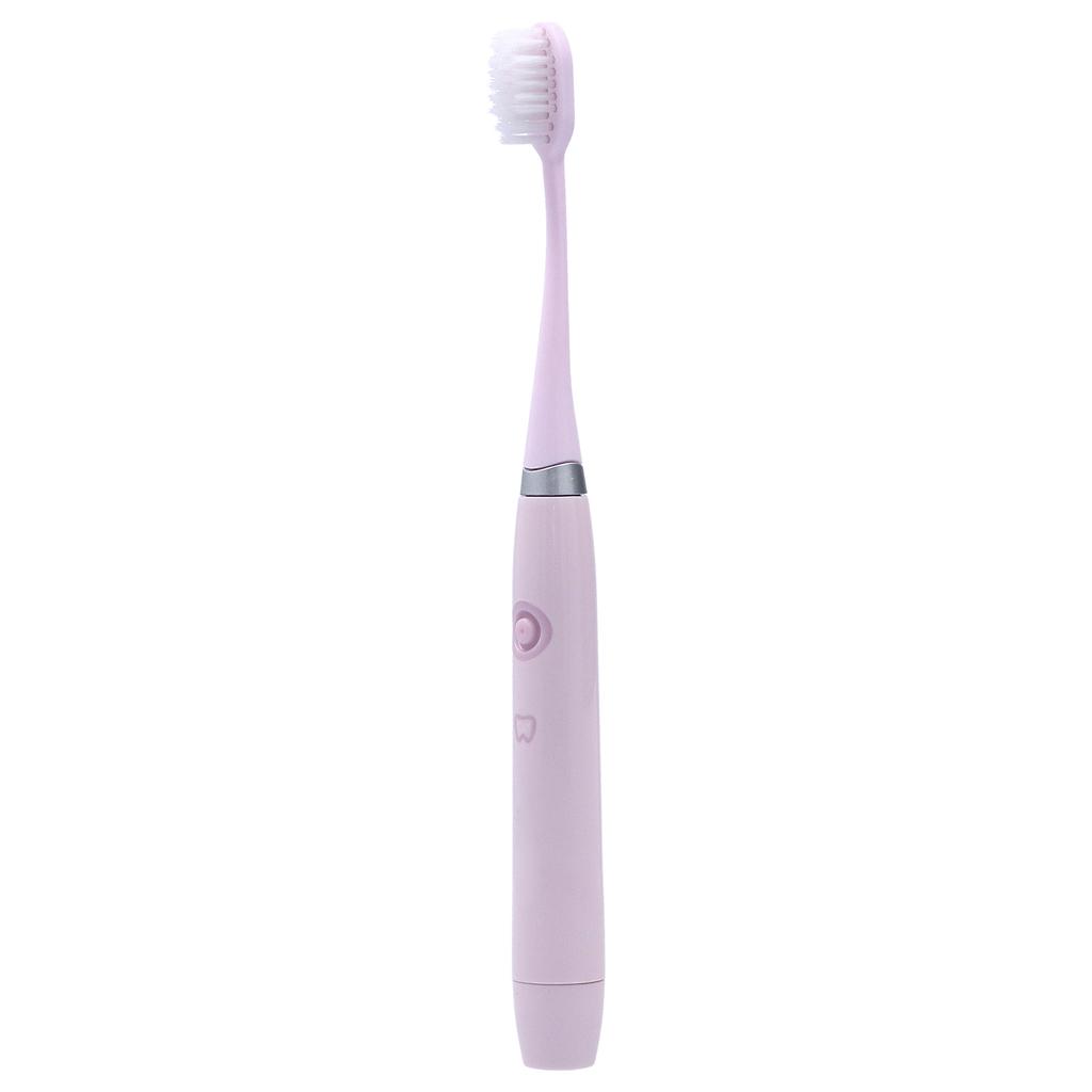 Brosse à Dents Électrique Rechargeable Minuterie Intelligente Conversion de Fréquence Brosse à Dents Sonique pour AdulteRose