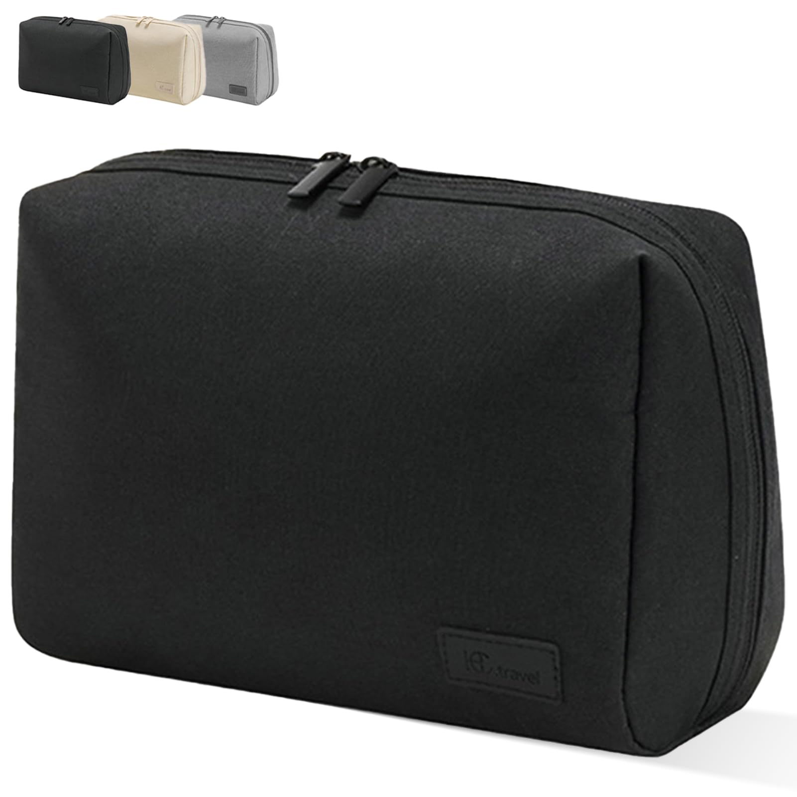 

Caizqbry Makeup Large Small Item Storage Freestanding Travel Cosmetic Travel Korean Solid Pouch, Capacity, Black, Cute, Pouch, Pouch, Pouch, Compact,