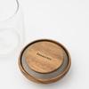 ChaBatree HIS Sprout Jar, Small, 0.35L, Glass Storage Container with Acacia Wood Lid and Gasket