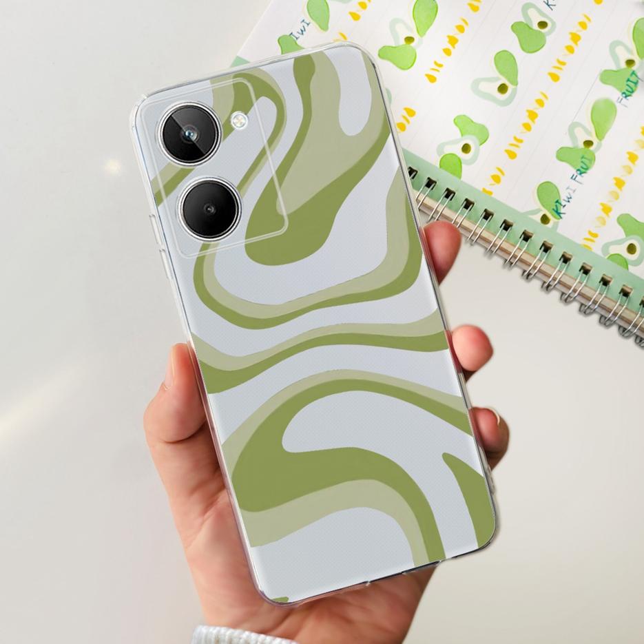 For Realme 10 4G Case Colorful Painted Cover Soft Silicone Phone Case For Realme 10 Pro Plus Realme10 Pro+ Back Cover Coque Capa