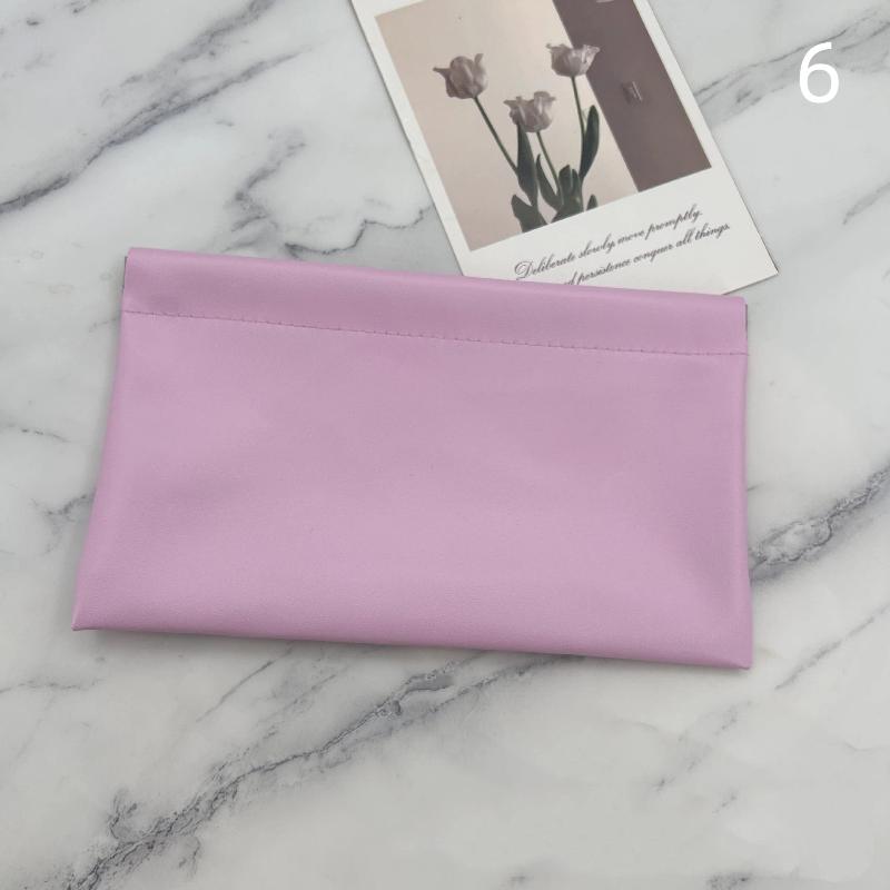 1 Pièce Portefeuille Auto-Fermant en Cuir PU Long Porte-Passeport Permis de Conduire Carte d'Identité Rangement Câble de Données pour Écouteurs Pochette à Argent Portefeuille à Monnaie