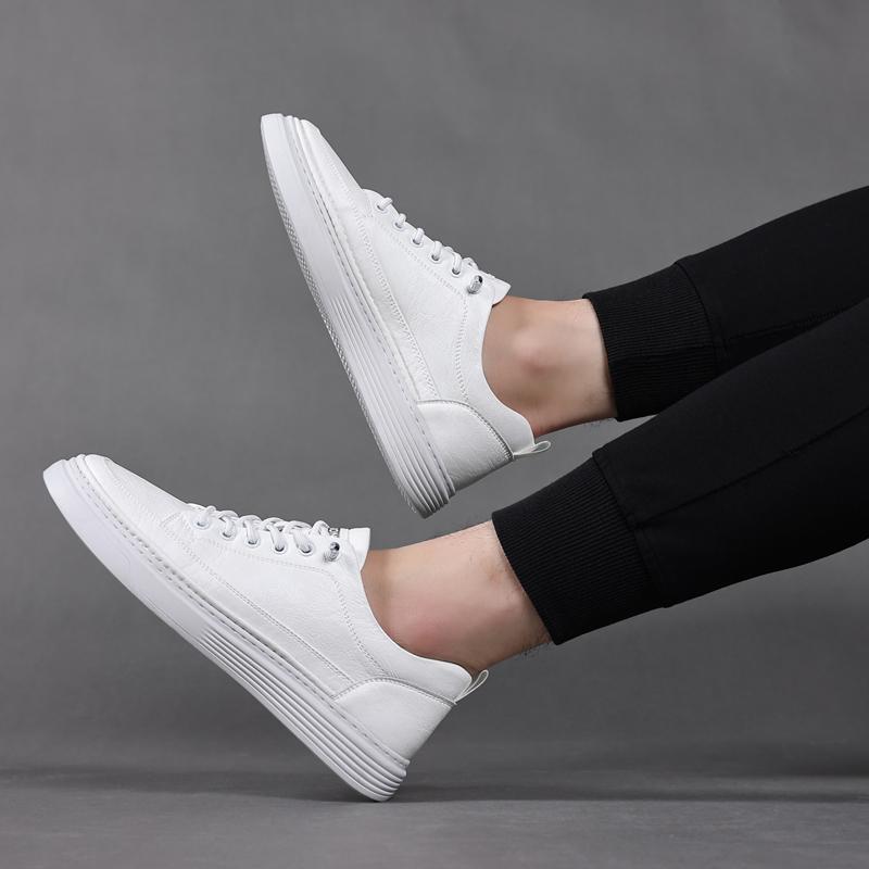 Модная кожаная модная повседневная обувь для мужчин — фото 6